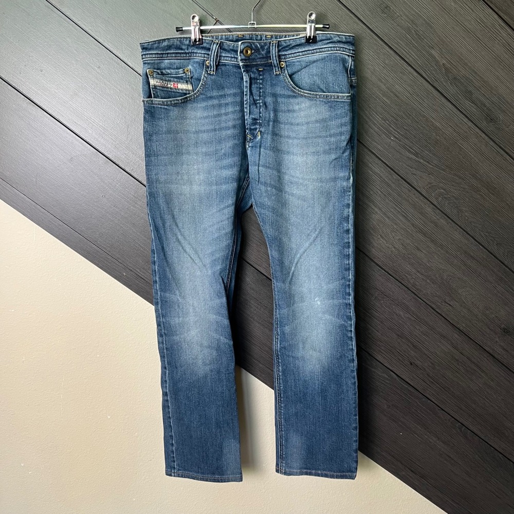 Diesel Safado-R Slim Straight Jeans Women's 32x30 Medium Wash Denim Y2K